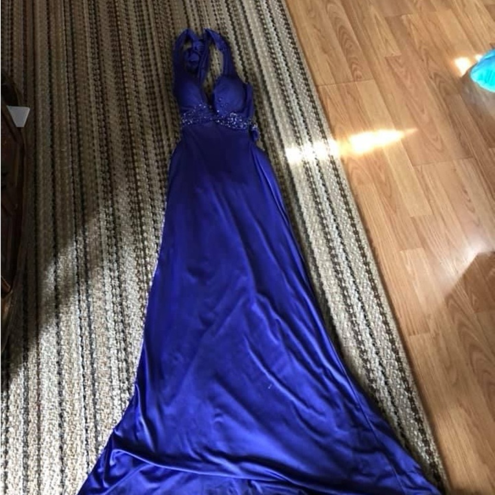 Longer Purple Prom Dress